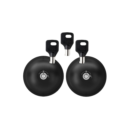 Meroni UFO3 Smart Duo (2) Lock Kit with (3) keys, white finish 8090S223PB